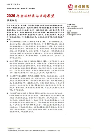 【招银国际】2026年全球经济与市场展望：浪涌潮退-MagSilo